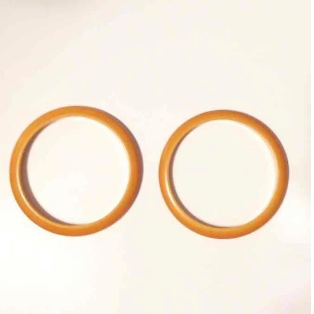 2 Butterscotch Bakelite Bangles - image 3